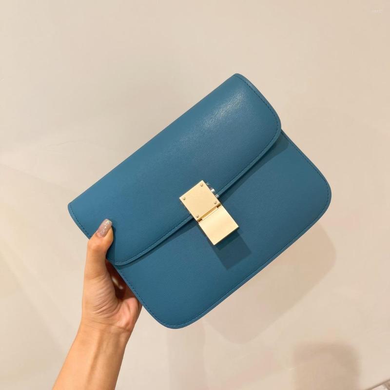 

Evening Bags 2022 Leather Ladies Tofu Bag Luxury Design Handbag Wallet Small Shoulder Brand Blue Messenger Women Wholesale Price, Mint green 20cm