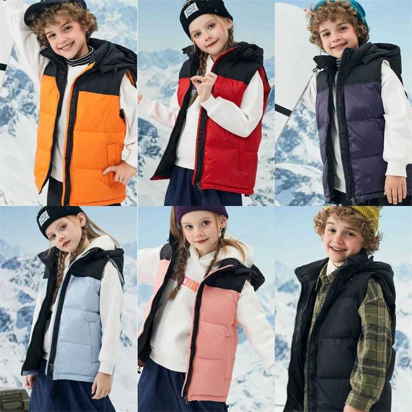 

Designer Boys girls Down vest Coat Hooded Puffer JACKET Sleeveless Body Warmer Waistcoat kids children Duck Down Parka Coats Hood Outerwear Snow Ski Tops, Fill postage