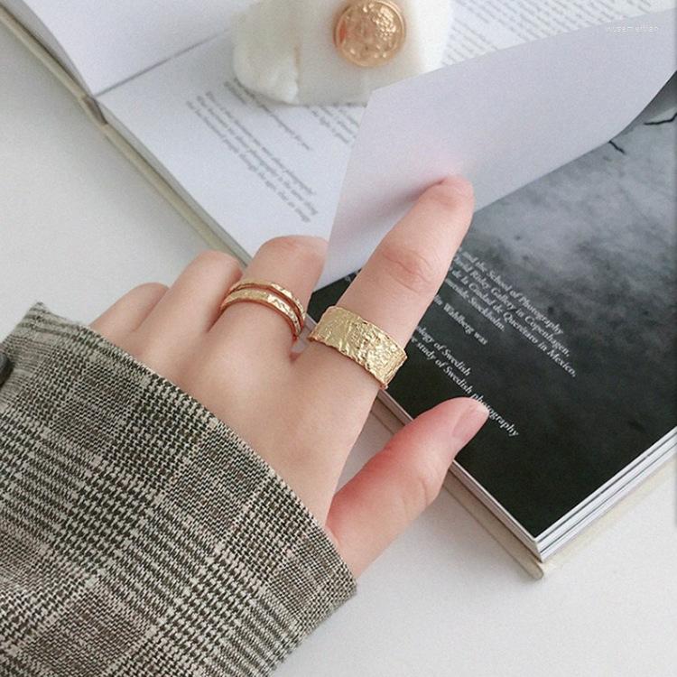 

Wedding Rings Charm Irregular Round Finger Ring For Women Men Vintage Boho Knuckle Party Punk Jewelry Girls Gift
