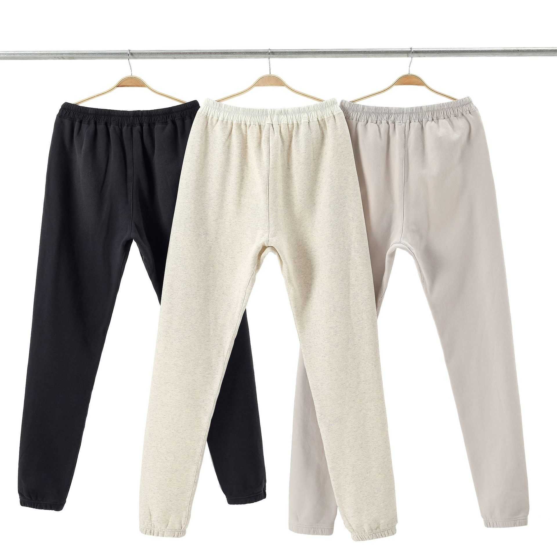 

Men' Pants worn-out faded loose ribbon solid casual trousers for men eggings, Black