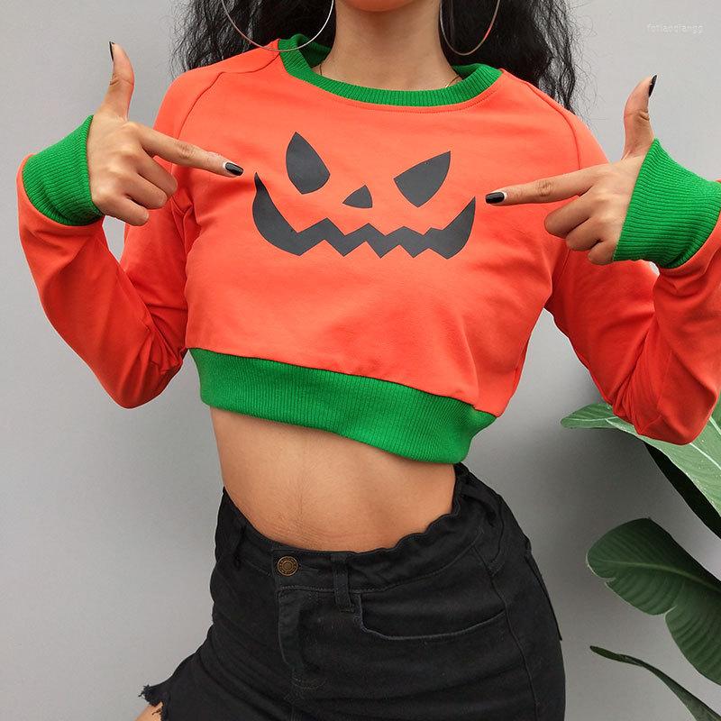 

Women' Hoodies Winter Selling Explosions Halloween Party Pumpkin Vests, Orange