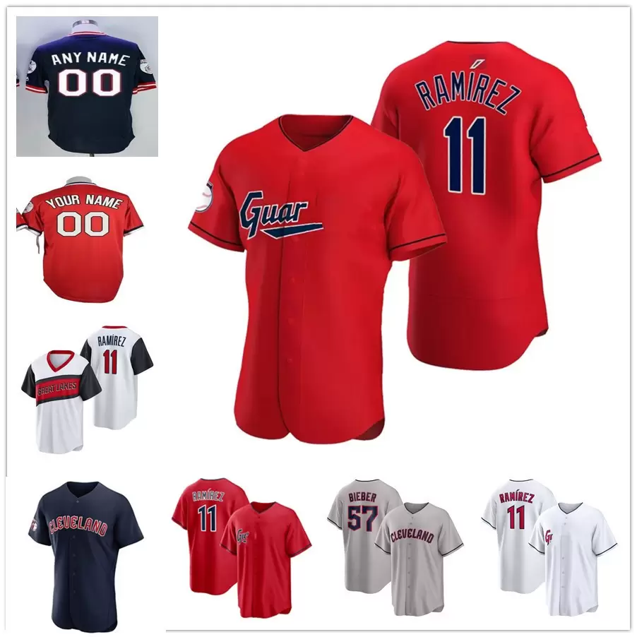 

Cleveland Baseball Jersey Jose Ramirez Ricky Vaughn Shane Bieber Amed Rosario Jim Thome Kenny Lofton Oscar Mercado Franmil Reyes Logan Allen, Coolbase grey