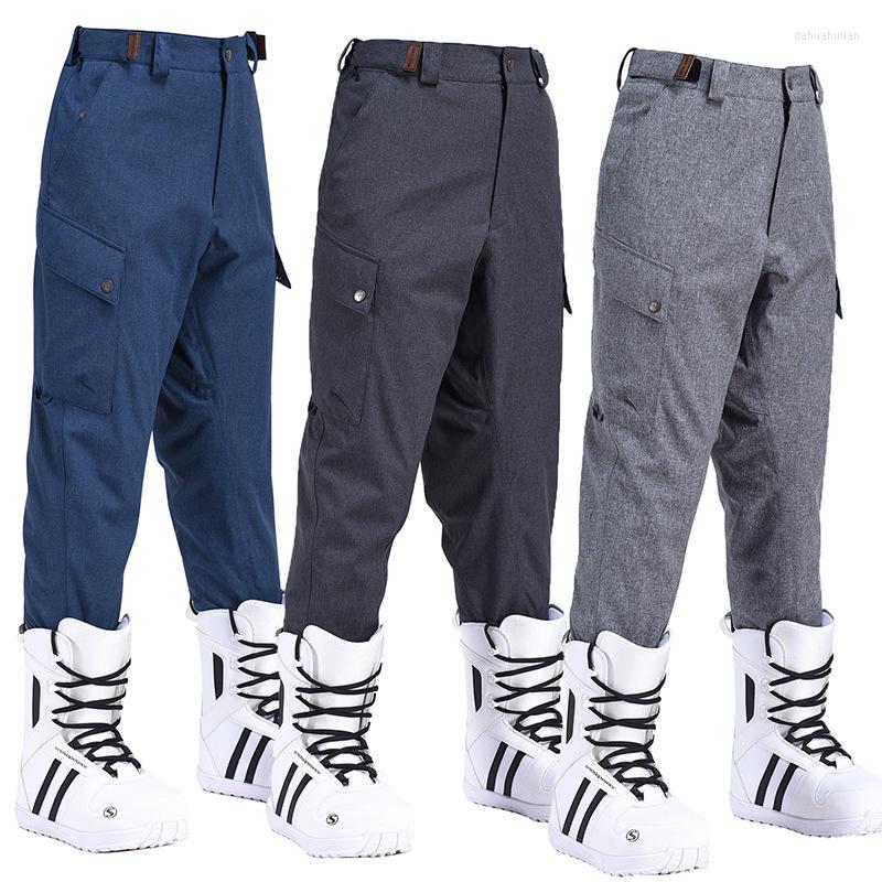 

Skiing Pants Ski Men Women Waterproof Windproof Trousers For Male Female Winter Outdoor Warm Breathable Snowboard, Color 02