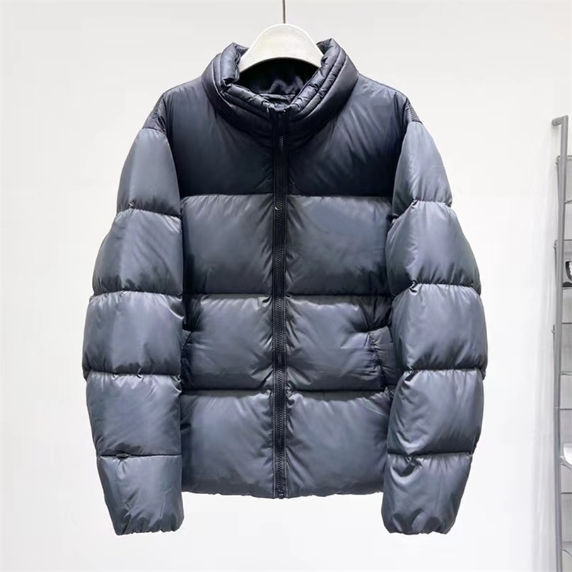 

Mens Down Parkas Mens Short Down Jacket Patchwork Fleece Windproof Autumn Winter Outdoor Warm Zipper Pocket Stand Collar Doudoune Homme MA578 221010, Purple