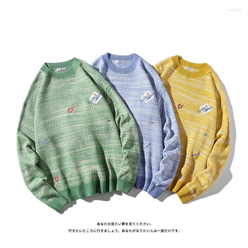 

Men's Sweaters Men's Knitwear Mens Crew Neck 2022 Couple Outfit Dilly Sweater Printing Pullover Women, Yellow