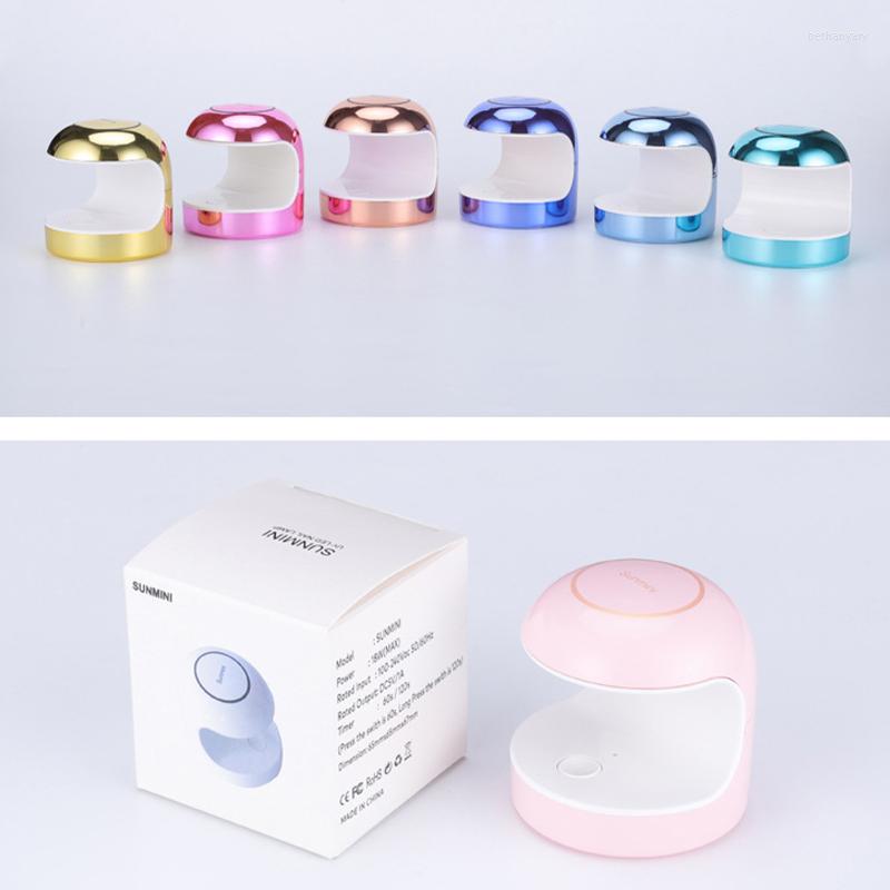 

Nail Dryers Mini Dryer UV Lamp Manicure Machine Single Finger Nails Art Tool Gel Polish 18W LED Portable, White