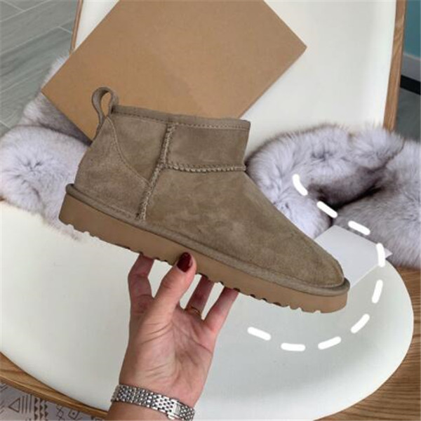 

Hot sell classical Mini U5854 women snow boots keep warm boot Latest fashion Sheepskin Cowskin Genuine Leather Plush boots 2023, Fuchsia
