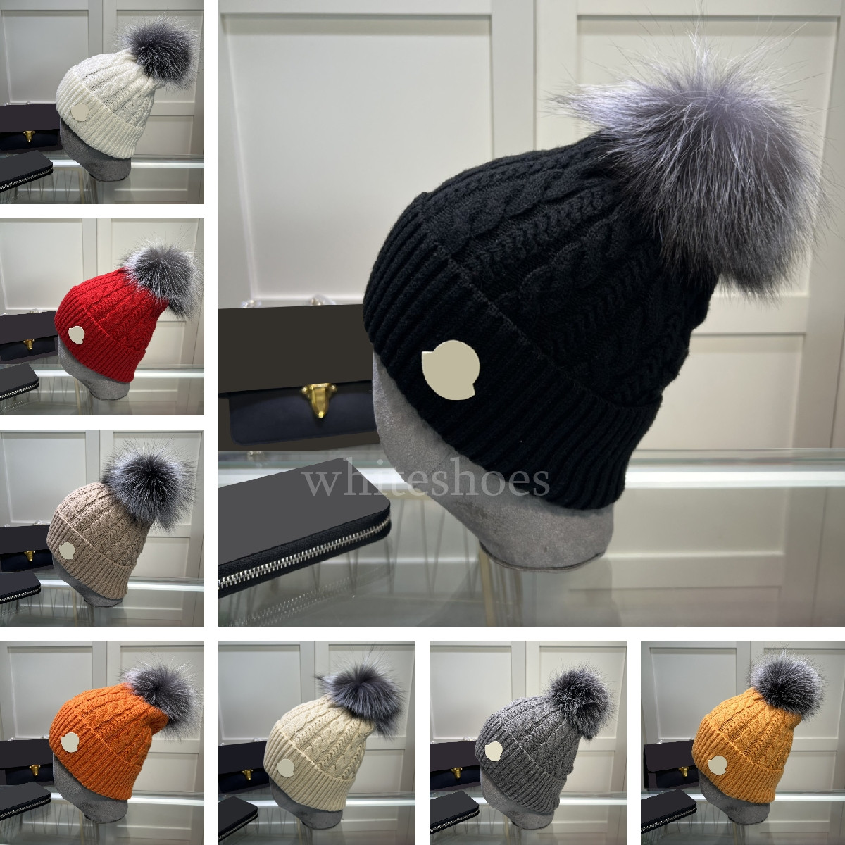 

Winter Windproof Knits Beanie Women Men Warm Hat Designer High Grade Beanies Casual Style Skull Caps, Red