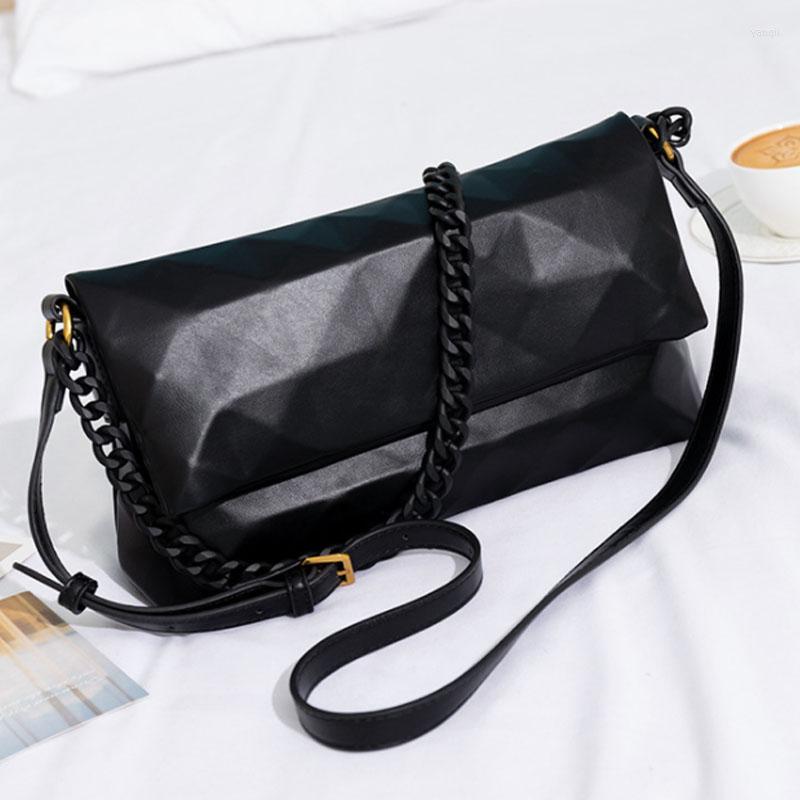 

Evening Bags Designer Women Shoulder Bag Chain Flap Crossbody Messenger Purse Beige White Black Female Handbag