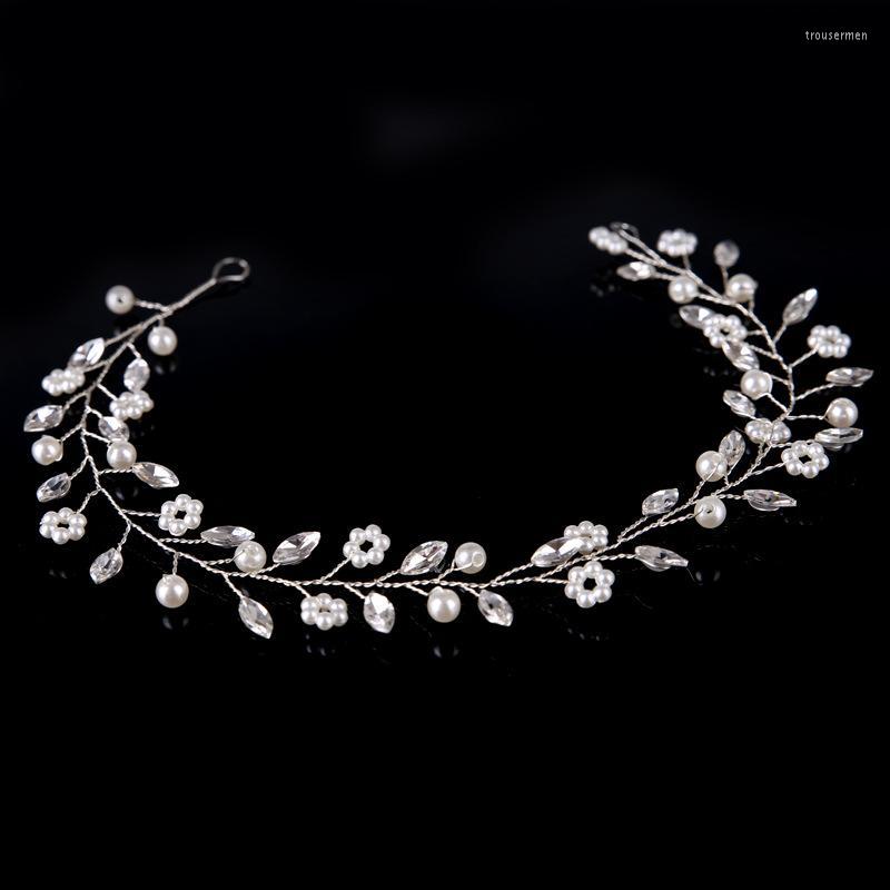 

Headpieces Bride Headband Handmade Pearl Flower AccessoriesHeadpieces