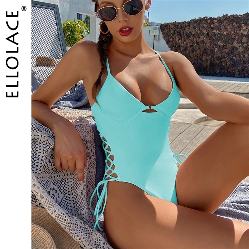 

Sexy Set Elace Swimwear Women Bandage Swimsuit Bodysuit Backless Bikini Bodycon Bathing Suit Monokini Beachwear 221010, Yellow