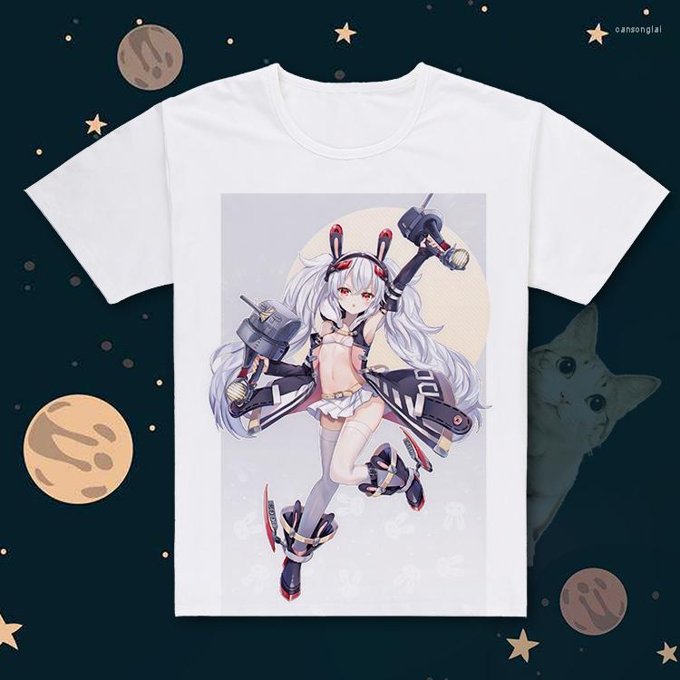 

Men' T Shirts Azur Lane Cos USS Laffey Skirt Short Sleeves Ayanami T-shirt Cool Tees HMS Javelin Summer Tops, 03