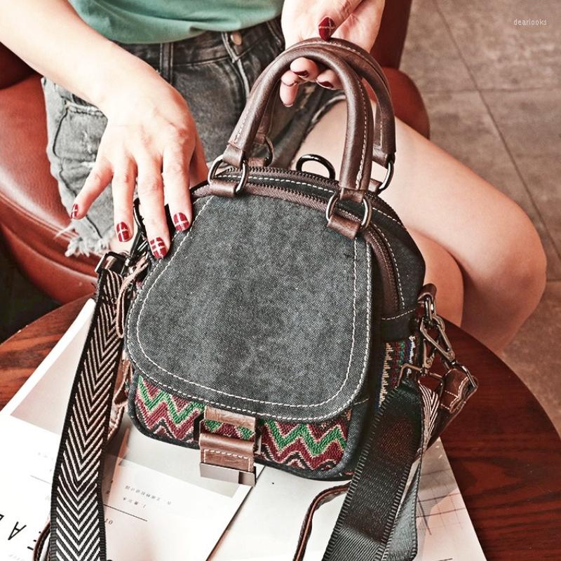 

Evening Bags Vintage Mini For Owmen Fashion Purses And Handbags Luxury Designer Tote Dual-use Denim Shoulder Crossbody Bolso, Dark gray