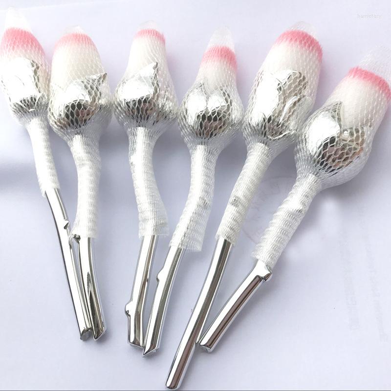 

Makeup Brushes 6pcs/Set Brand Rose Brush Foundation Primer Blush Powder Flower Set 6pcs In One Contour Eyeshadow Blending