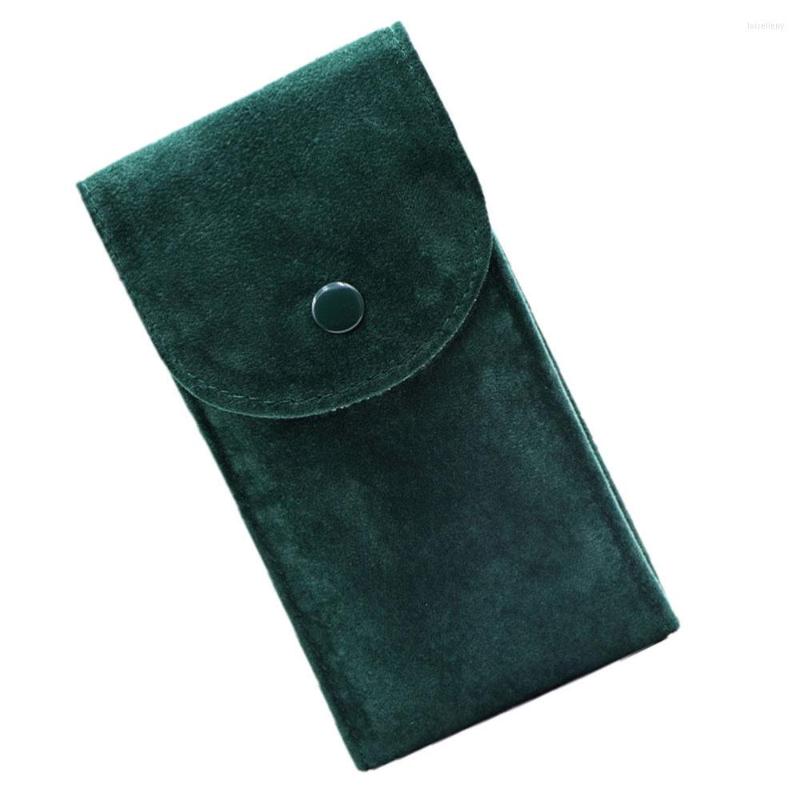 

Jewelry Pouches 1pc Snap Fastener Watch Storage Pouch Portable Organizer Display