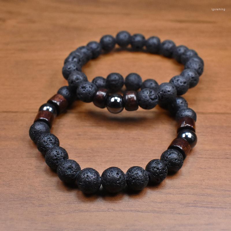 

Strand Men Bracelet Natural Moonstone Bead Tibetan Buddha Chakra Lava Stone Bracelets Diffuser Jewelry Gift Drop