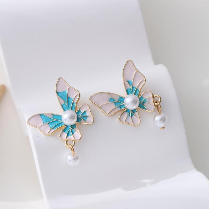 

Dangle Earrings 2022 Super Fairy Butterfly Pearl Pendant Female Retro French Stud For Friends Party Jewelry Gifts