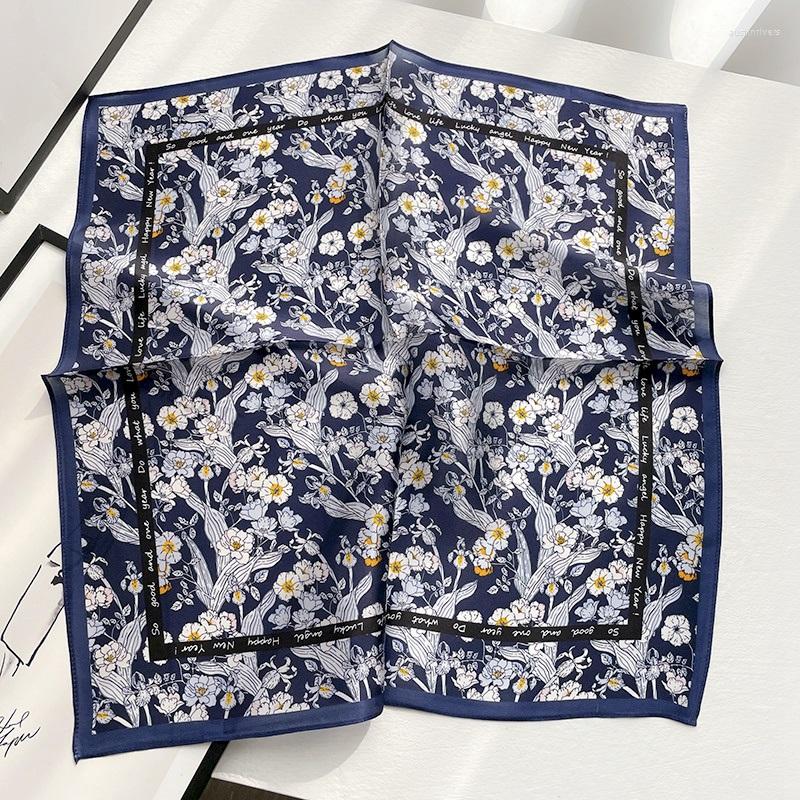 

Scarves Floral Silk Bandana Scarf Neckerchief Necktie Women Ladies Fashion Neck Head Hair 21"X21"