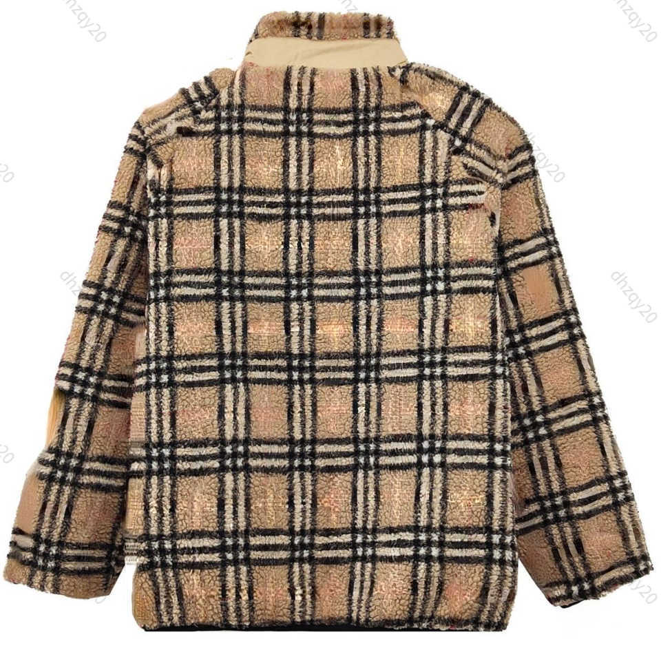 

Bby jacket designer top classic plaid cashmere cotton coat khaki burbe baseball jacket zipper sportswear men' and women' thermal jackets flannel shirts