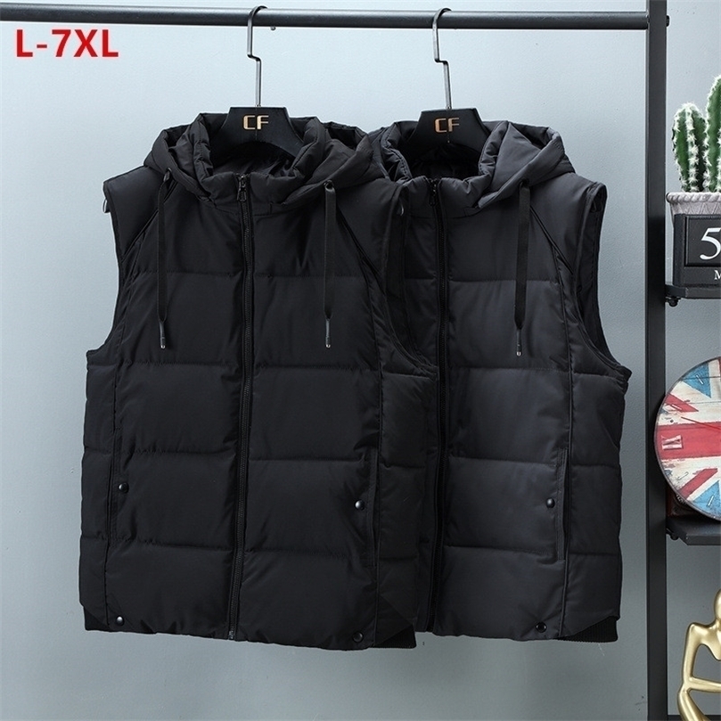 

Mens Vests 7XL Warm Men Vests 140KG Hoodies Thick Sleeveless Jackets Autumn Winter Plus Size 6XL 5XL Black Male Boys Waistcoat Loose Coat 221010, 8883 gray