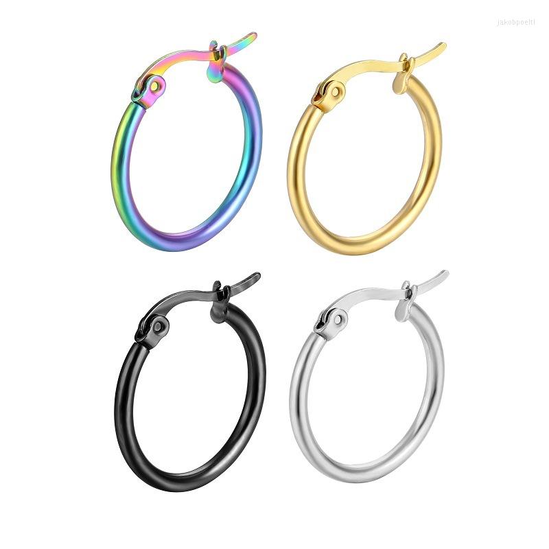 

Hoop Earrings Pendientes Mujer Stainless Steel Gold/Silver Color Circle Basketball Earring For Women /Girl Jewelry