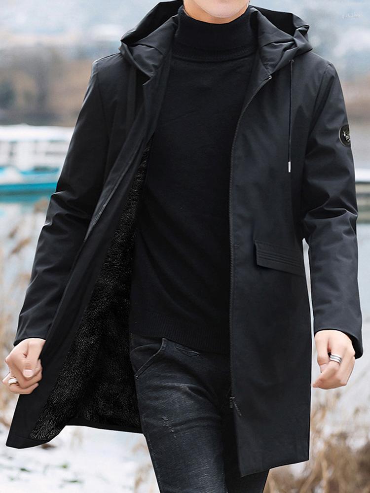 

Men's Down Plus Size Men's Winter Warm Jacket Fleece Parka Coat 2022 Black Hooded Windbreaker Outwear Fleec Long Parkas 8XL