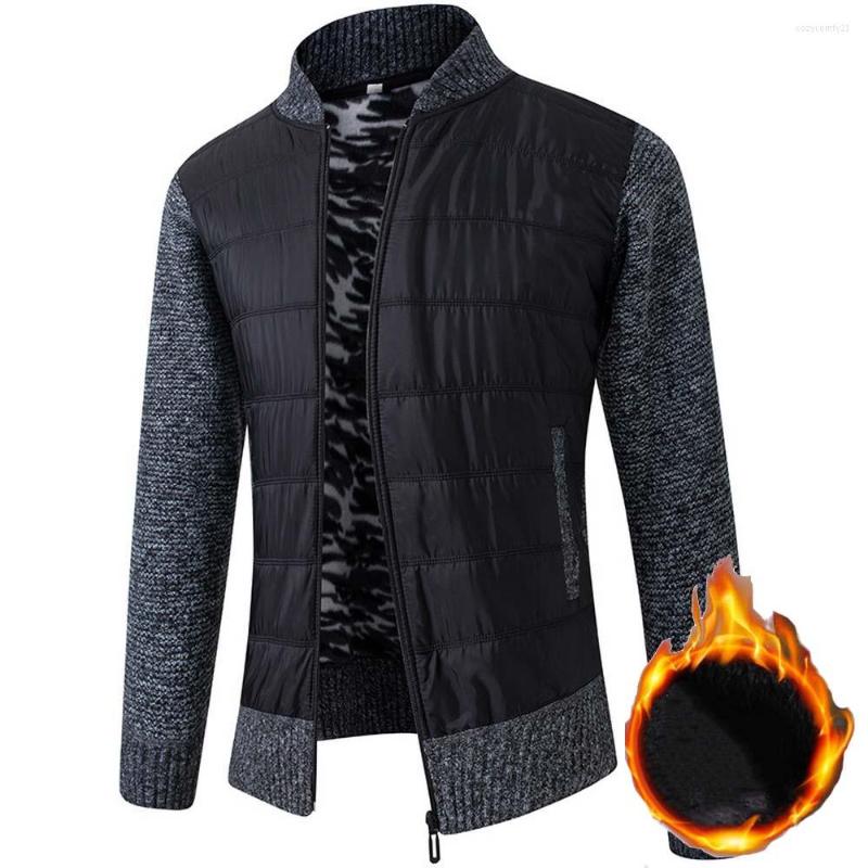 

Men's Sweaters Men's Winter Thick Warm Knitted Sweater Jackets Cardigan Coats Male Long Sleeve Wool, Dark gray