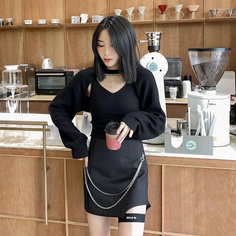 

Women' Sweaters Women' Spring 2022 Women Fashion Diamonds Tassel Knitted Sweater Pullover For Ladies Jumpers Ddxgz3 12.17, Black