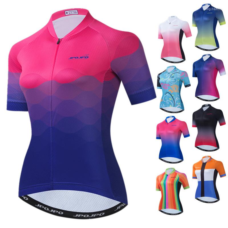 

Racing Jackets Weimostar Top Quality Cycling Jersey Women's Bike Short Sleeve Summer Mountain Bicycle Clothing Breathable Clothe, Color 17