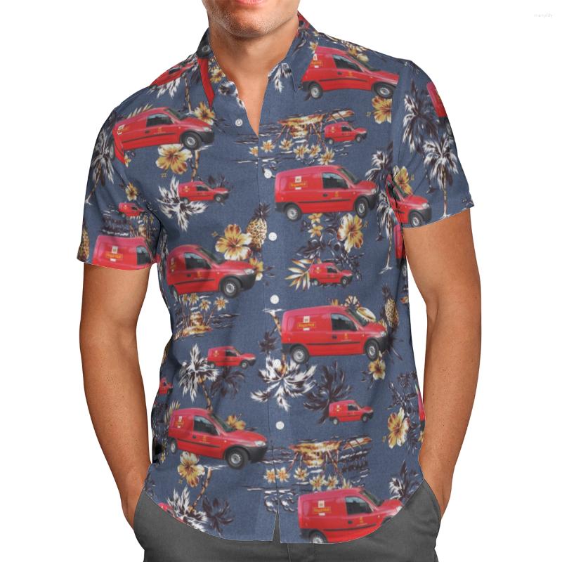 

Men's Casual Shirts Running Red Cars 3D Print Summer Breathable Black Hawaii Beach Short Sleeve Shirt Men's Social Streetwear Button Up, Hawaiian shirt 06