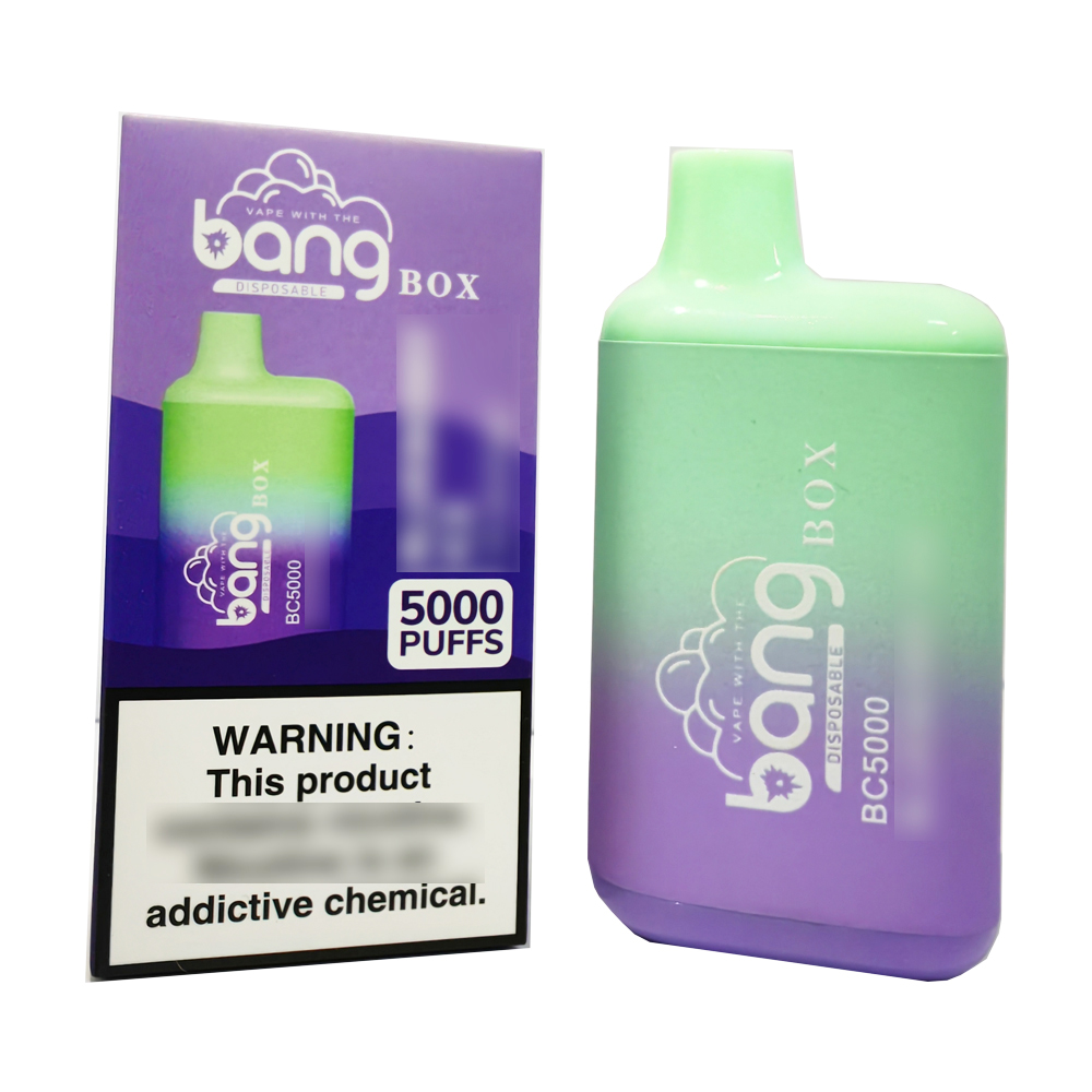 

E Cigarette Bang BC 5000 Puffs 2% 5% Disposable Vapes Pods with 650mah Rechargeable Batteries 12ML Pre-filled Cartridge Pod Box