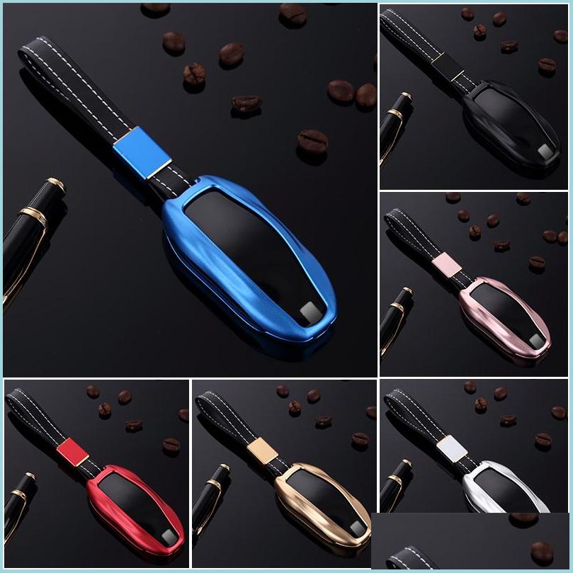 

Car Key Key Fob Shell Case Er Car Accessories Remote Alloy Protector Fit For Tesla Model S X 3 Drop Delivery 2022 Mobiles Motorcycles Dhprv, Blue - x