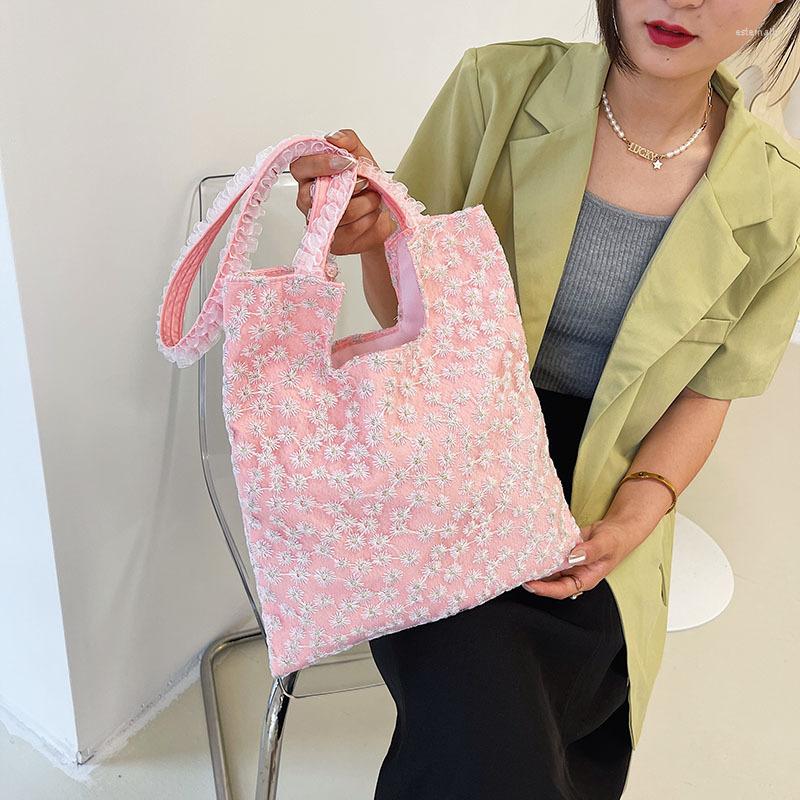 

Evening Bags Floral Pattern Shoulder Women's Bag 2022 Canvas Small Flap Handbags For Women Summer Brand Fashion Casual Female Shopper, Orange