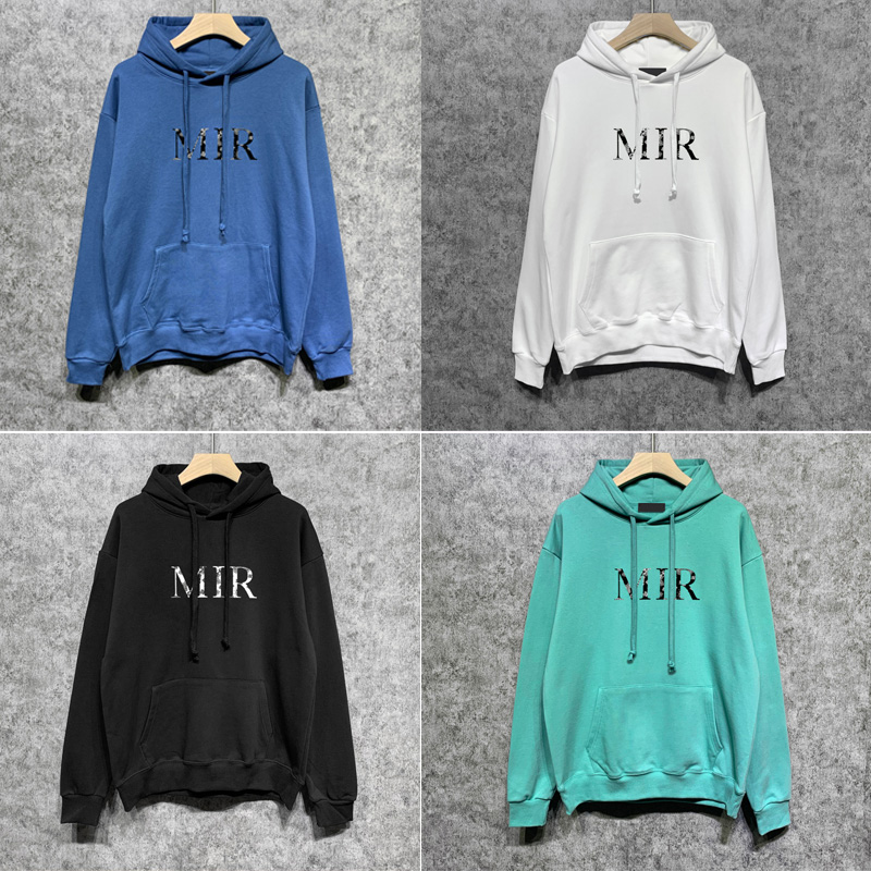

22fw Autumn Winter Men Women Fashion Hoodie USA Long Sleeve Pocket Bandana Hooded Cotton Streetwear Sweatshirt Multi Color, Ginger w white