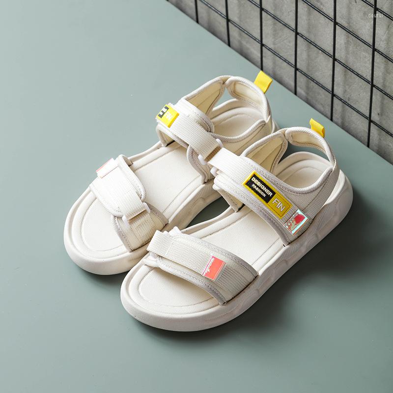

Dress Shoes Sports Sandals Female Ins Tide 2022 Summer Net Red Korean Version Of The Student Flat Women's Fashion, Black