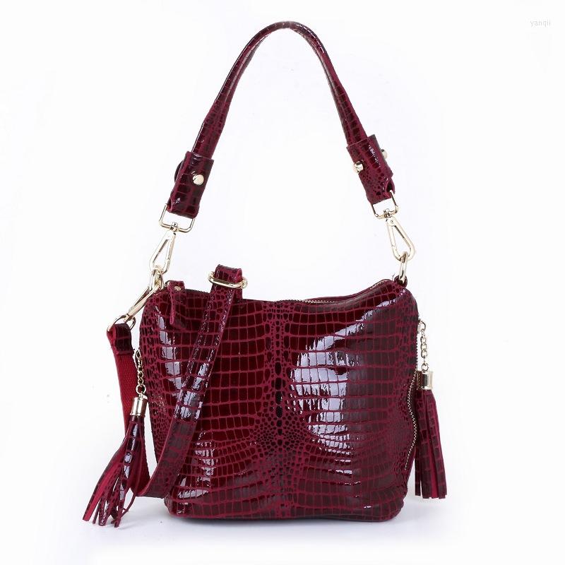 

Evening Bags Luxury Genuine Leather Women Handbags High Quality Ladies Small Shoulder Travel Bag Designer Female Crossbody For, Green