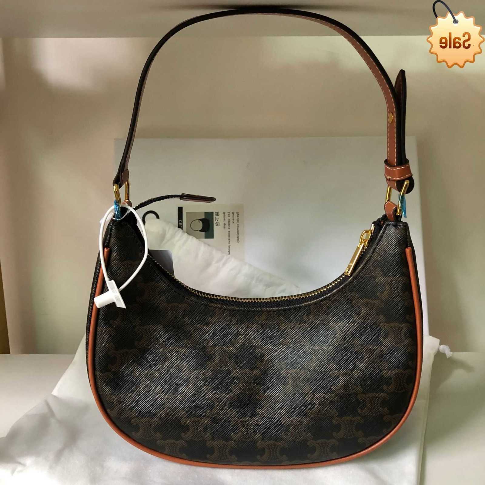 Designer Bags Celi Arc De Triomphe Old Flower Underarm Lisa Same Style One Shoulder Hand Held Crcent Premium Half Round Women's Bag Factory Dir