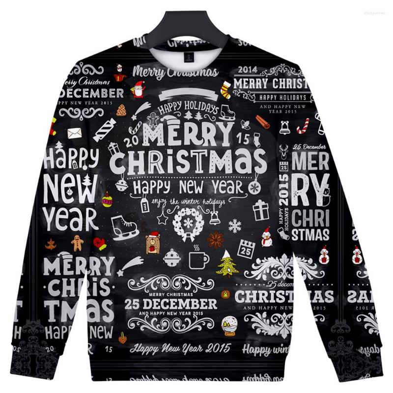 

Men's Hoodies Luxury Casual Round Neck Sweatshirt Matching Christmas For Couples Shirt 3D Long Sleeve, Yh02