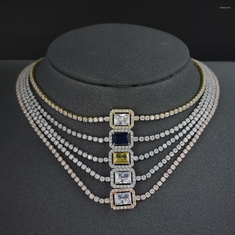 

Choker 2022 Trendy Rose Gold Silver Color Net Red Princess Necklace Women Party Gift Jewelry Wholesale Moonso X6062
