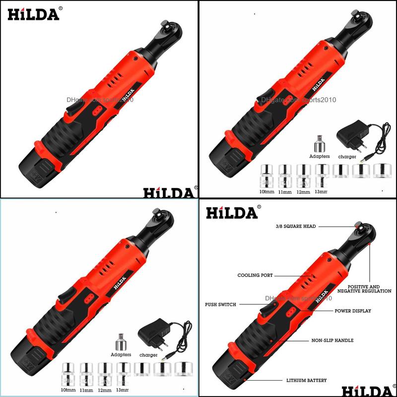 

Power Tools Hilda 12V Electric Wrench Kit Cordless Ratchet Rechargeable Scaffolding Torque With Sockets Tools Power Drop Delivery 202 Dham9