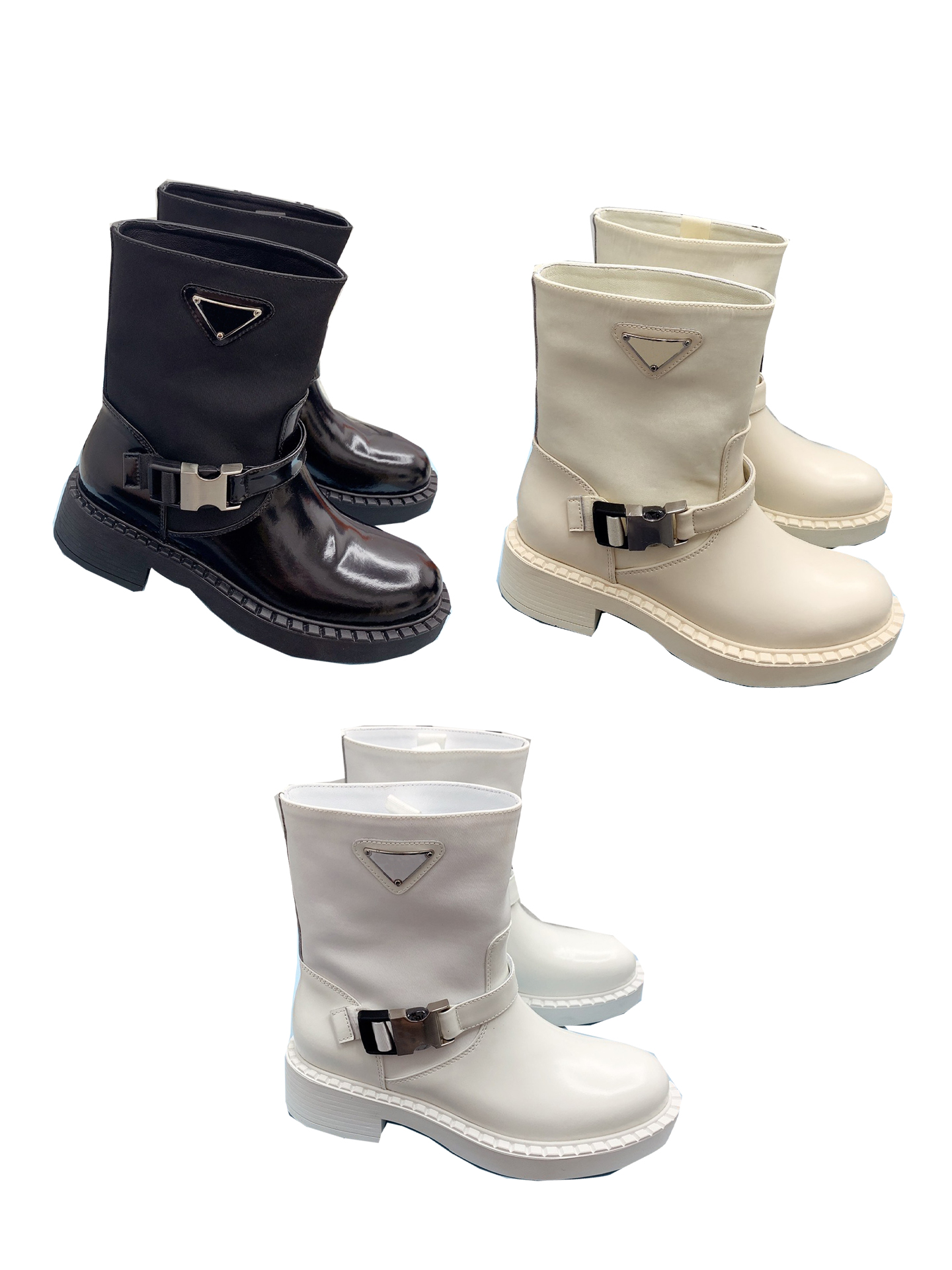 

New luxurys designer Women 'S Boots Stretch Boots Waterproof umbrella cloth Luxury Laureate Winter Desert Chunky Heel Booties size 35-40 box, Customize