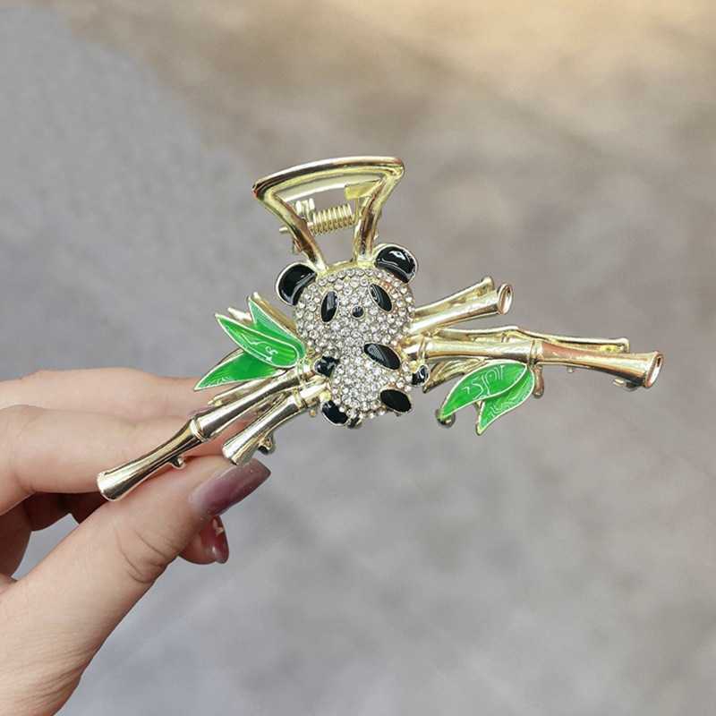 

Hair Clips Panda Bamboo Large Grab Stylish 2022 New Style Net Red Shark Clip