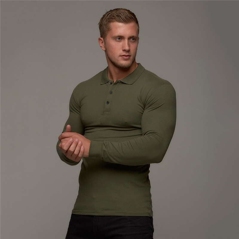 

Men's Polos Brand Cotton Breathable Shirt Fitness Men Long Sleeve shirt Brands Clothing Autumn Mens Shirts 221010, Burgundy