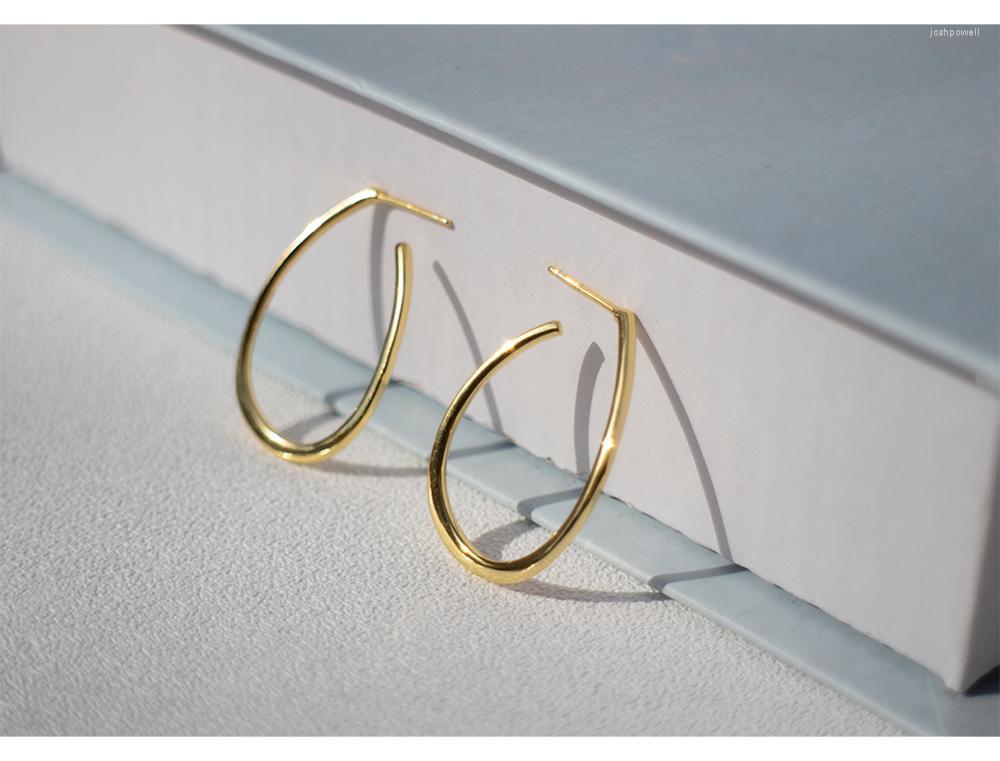 

Hoop Earrings 925 Sterling Silver Earring Fashion Temperament U-shaped Stud Rectangular Exaggerate Trend Women Girl Ear Jewelr