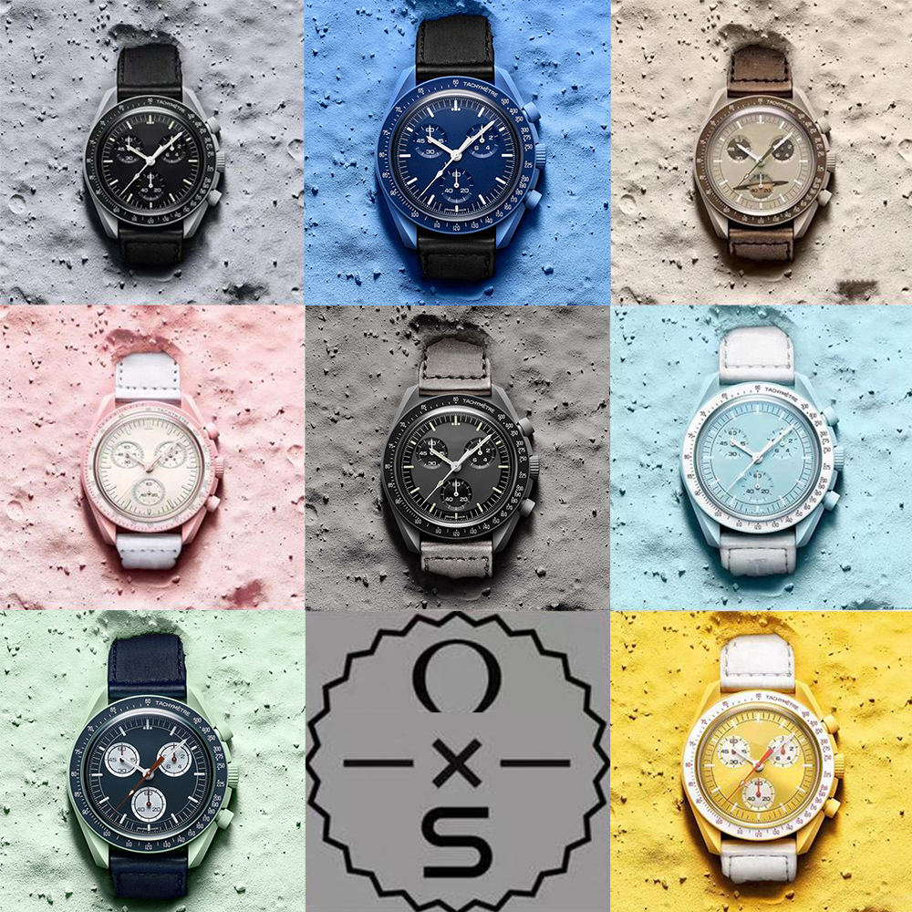 

Moonswatch Bioceramic Planet Moon Quarz Watch Mission To Mercury 42mm Full Function Chronograph Luxury Mens Ladies couple joint name Wristwatches 2022, Uranus
