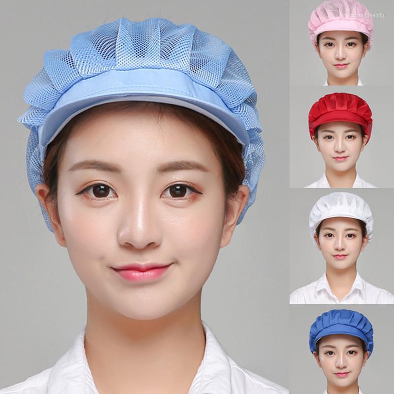 

Berets Men Women Adjustable Mesh Caps Cafe Bar Restaurant El Bakery Waiter Chef Work Wear Breathable Elastic Workshop HatsBerets, 17