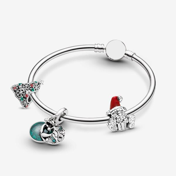 

Silver Charm Bracelet Christmas New Year Wishing Gift Original fit Pandora Pendant Jewelry