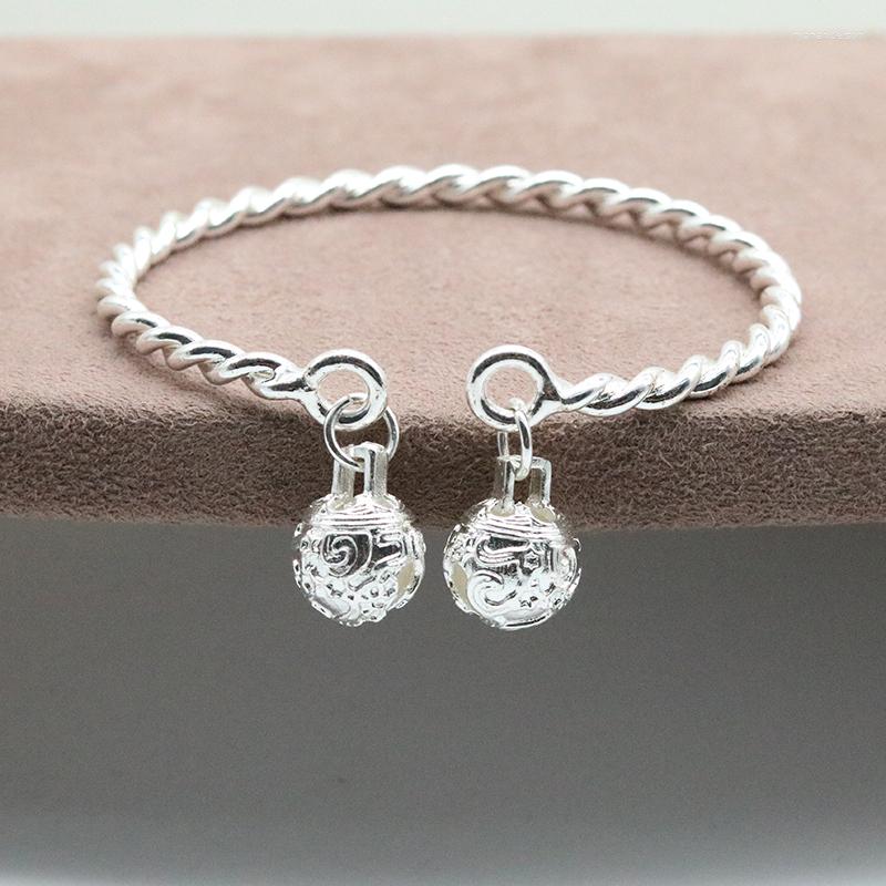 

Bangle Silver Fashion Party Favor Ethiopian Bell Bracelet Wedding Jewelry Classic Bracelets And For Women Bride Ladies
