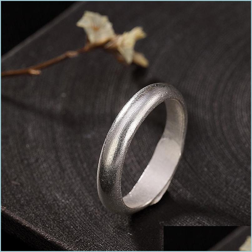 

Band Rings S925 Sterling Sier Korean Retro Ring Simple Personality Versatile Plain Light Womens Open Drop Delivery 2021 Jewelry Dhu5E