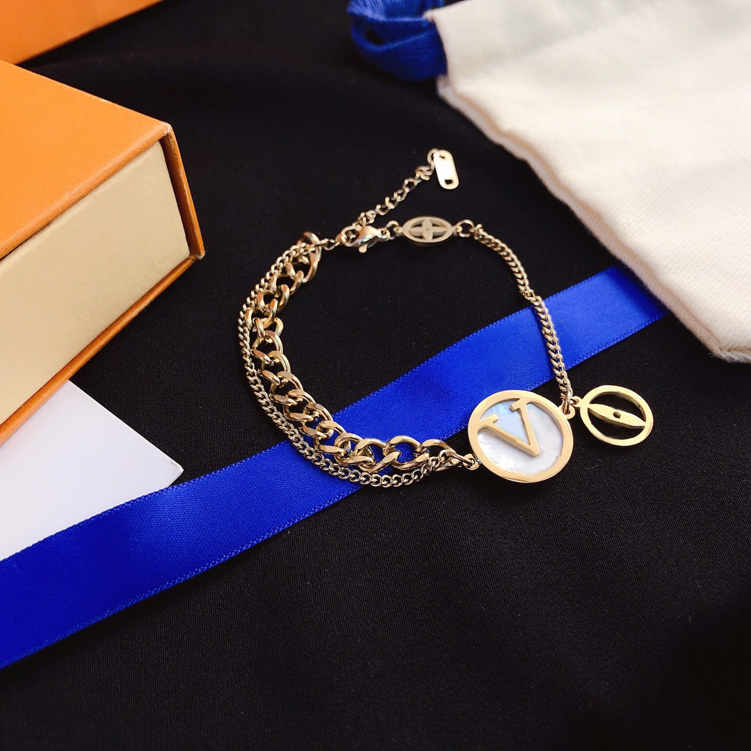 

Luxurious Link Chain Bangles Designer Bracelets for Women Charm European and American fashion bracelet Jewelry Adjustable Size